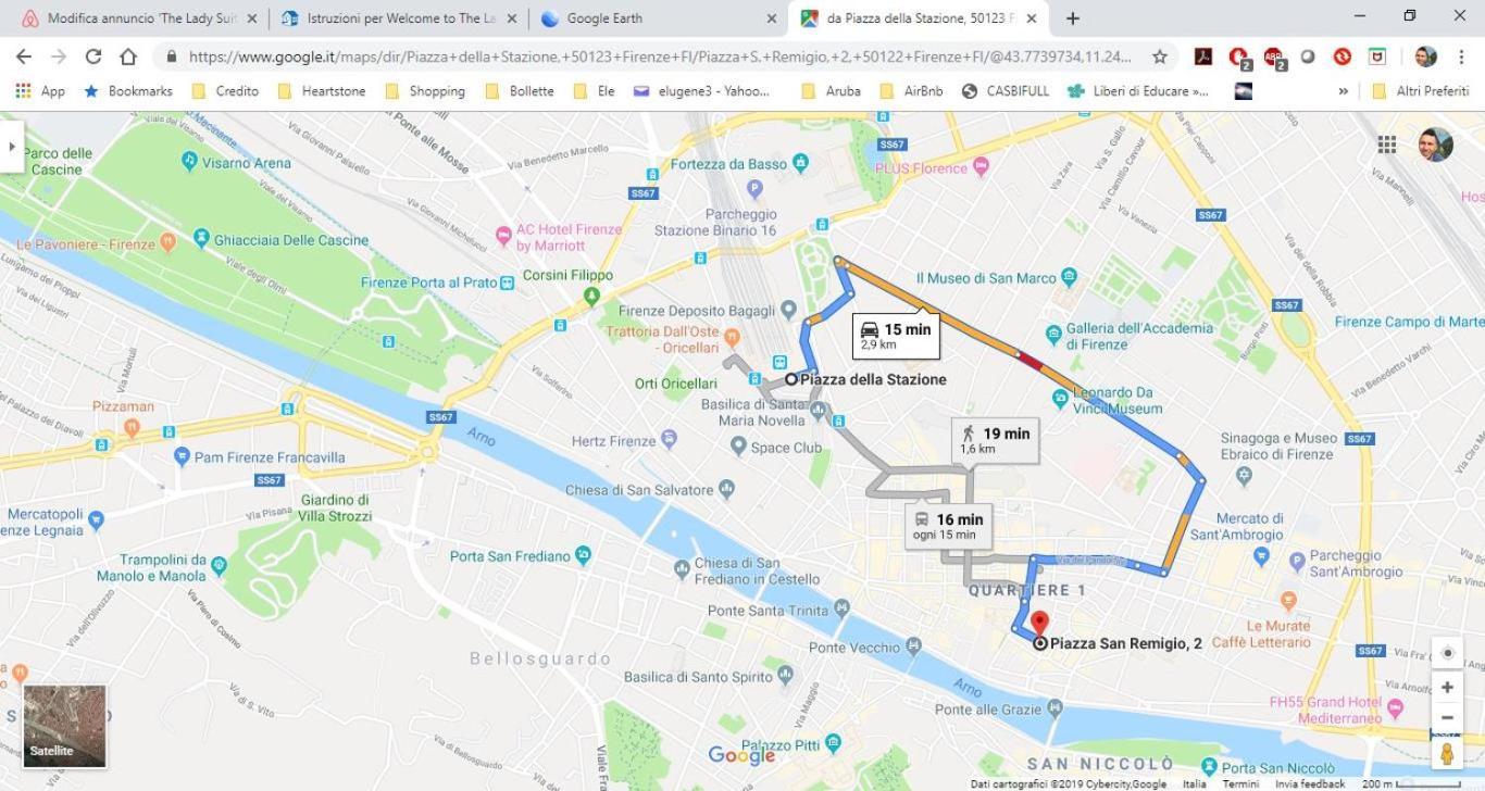 5 Min Dagli Uffizi Suite Wifi Confort Florencia Exterior foto