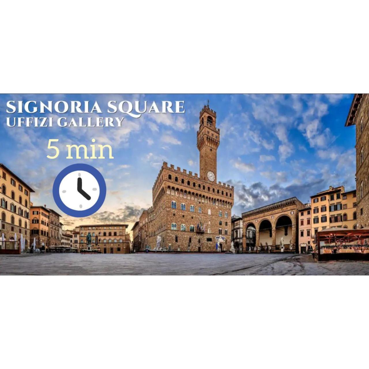 5 Min Dagli Uffizi Suite Wifi Confort Florencia Exterior foto